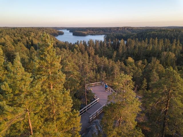 Näköalapaikka Espoossa.